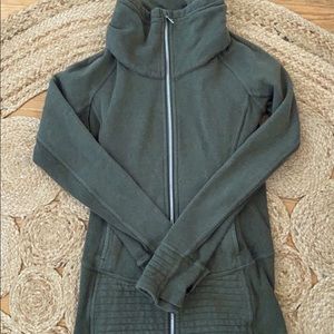 SOLD Size 2 green lululemon zip up hoodie